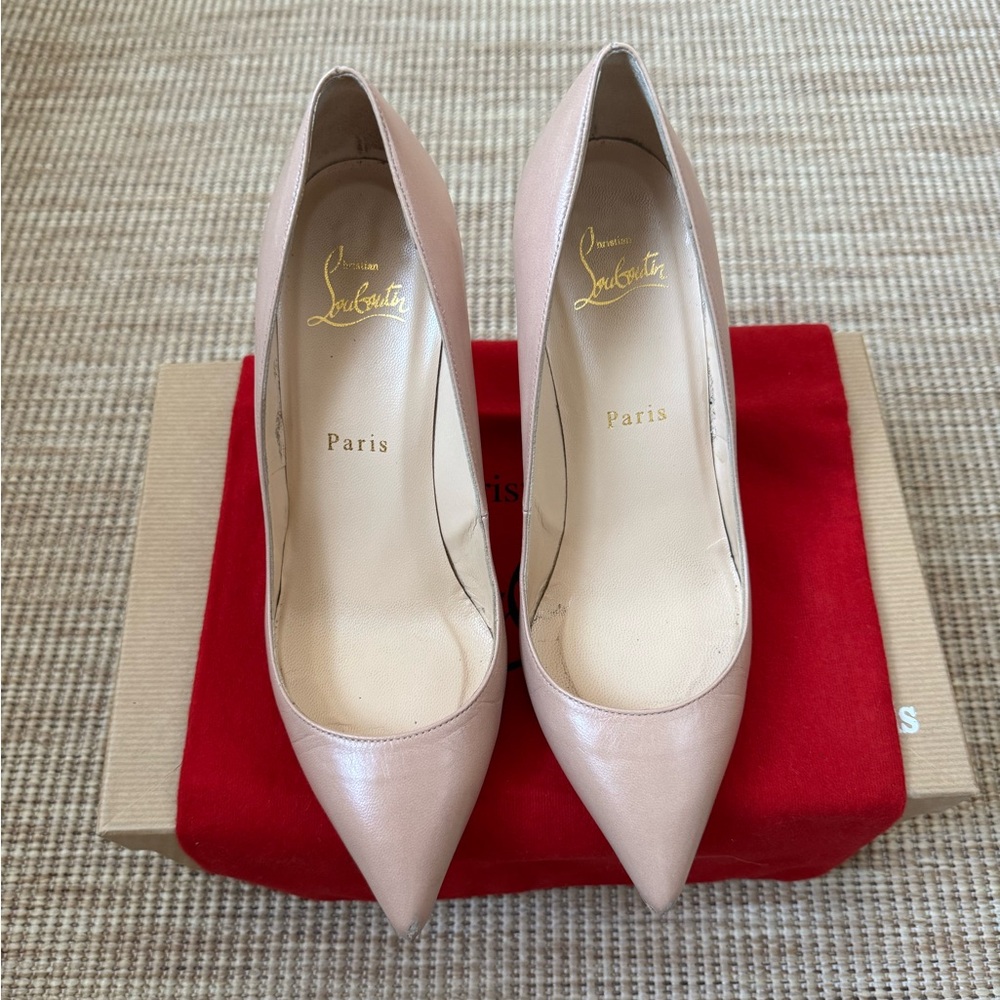 Christian Louboutin Pigalle 85mm Nude Pumps